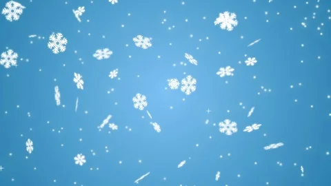 Footage Falling snowflakes on the light blue background Stock Footage 70009850