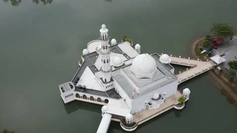 Footage of the Floating Mosque Stock Footage 237140437