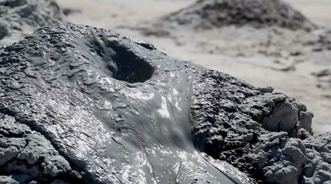 Footage - Geothermal Mud volcano Ejection Stock Footage 47338832