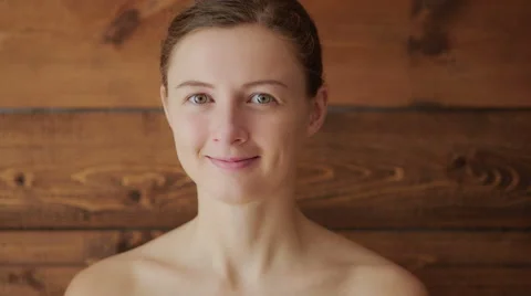 Footage with a girl model smiling on camera Stock Footage 66468609