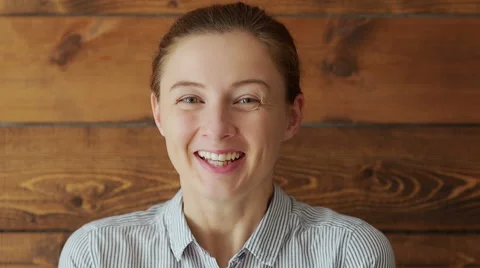 Footage with a girl model smiling on camera Stock Footage 66469107