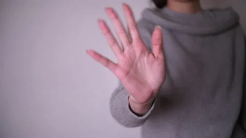 Footage of hand gesture bye Stock Footage 151225704