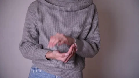 Footage of hand gesture clapping hands Stock Footage 151225604