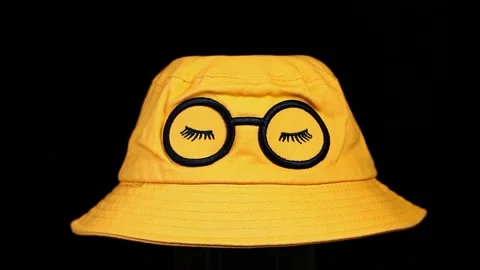 Footage of hat dark background Stock Footage 207497172