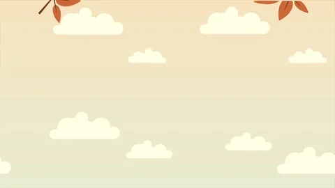 Footage of Hello Autumn with cloud background Stock-Footage 93976078