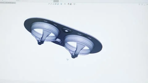 Footage of Industrial Engineer using CAD Program designing parts Stock Footage 149850235