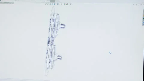 Footage of Industrial Engineer using CAD Program designing parts Stock Footage 149850430