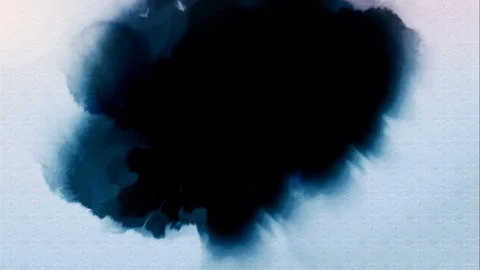 Footage of inks, Blots, Dots. Ink in water Video stock 124828410