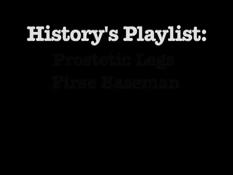 Footage of Jim Fortner, a college baseball player with prosthetic legs, Stock Footage