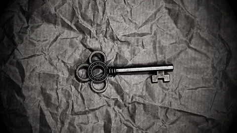 Footage of key sharp paper background Stock Footage 208649837