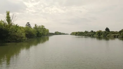 Footage of a lake in fall Stock Footage 253308458