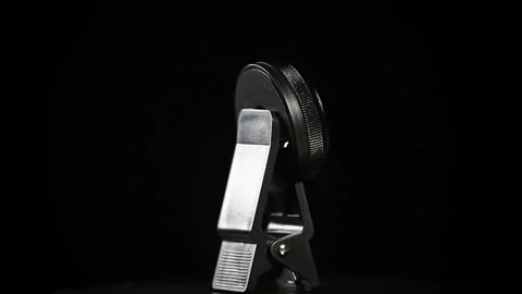 Footage of lens dark background Stock Footage 219820035
