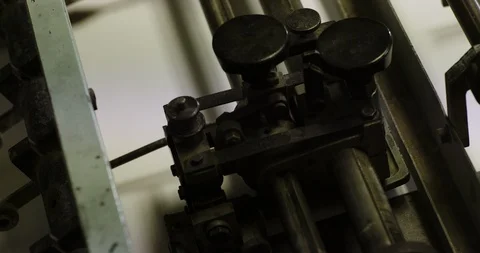 Footage of the machine work in printing house. Video stock 114003827