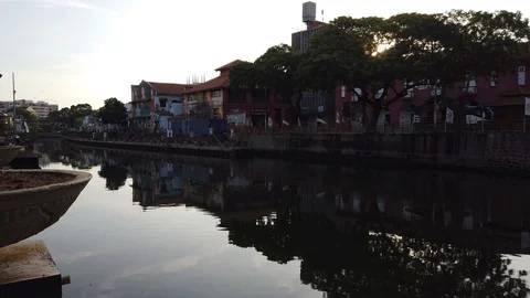 Footage of Malacca Riverside Stock Footage 104799177