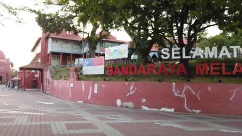 Footage of Malacca sign Stock Footage 104800427
