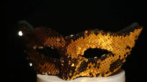 Footage of mask dark background Stock Footage 150111559