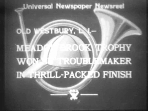 Footage of the Meadowbrook equestrian competition in 1933. Stock Footage