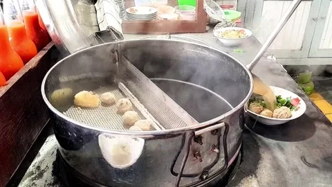 Footage Meatball soup Stock Footage 324797098