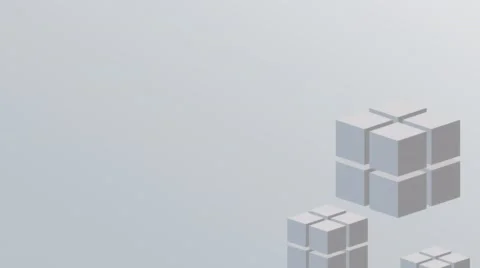 Footage motion cube  background. 4K video Stock-Footage 63163188