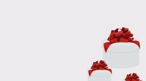 Footage motion gift box  background. 4K video Stock Footage 63148788