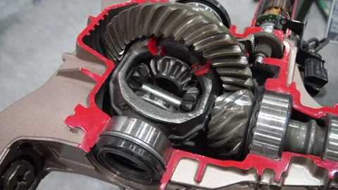 Footage of an open auto  reducer differential. Stock Footage 280506111