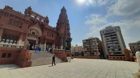 Footage Of Outside Baron Empain Palace - Egypt Old Cultural Palace Stock Photos