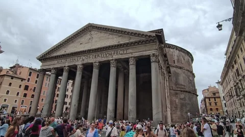 A footage of Pantheon , Rome. Stock Footage 316075603