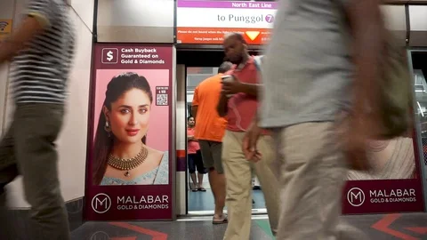 Footage people at Mrt Train Stock-Footage 103697197