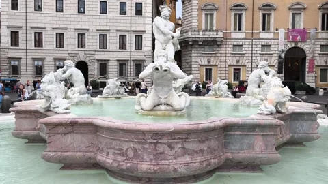 A footage of Piazza Navona Stock Footage 316075367