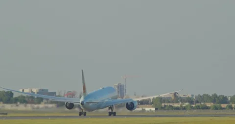 Footage of plane taking off Stock Footage 115017324