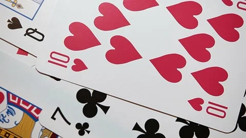 Footage of playing card Video stock 168613407