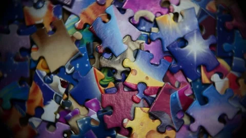 Footage of puzzle element background Stock Footage 195696922