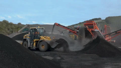 Footage of of Quarry processing, Stock Footage 146546195