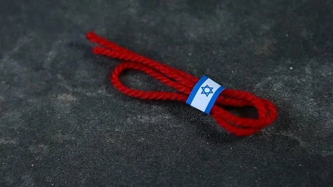 Footage of red thread Stock Footage 297464510