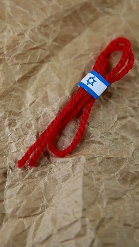 Footage of red thread Stock Footage 297464814