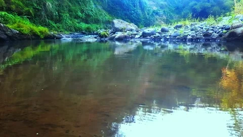 Footage of river water flow. suitable for content, adventure films, etc Stock Footage 283516506