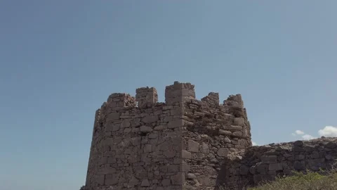 Footage of Rumeli Lighthouse Castle (Rumeli Feneri Kalesi). Black Sea coast Stock Footage 138531408