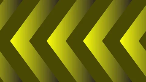 Footage shows a pattern of yellow and black chevron shapes, creating a dire.. 動画素材 340537990