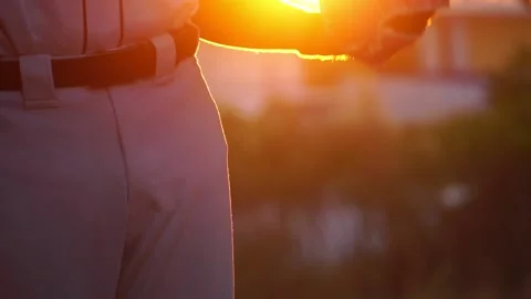 Footage Slow Motion: Baseball player at bat wide Stock Footage 146460816