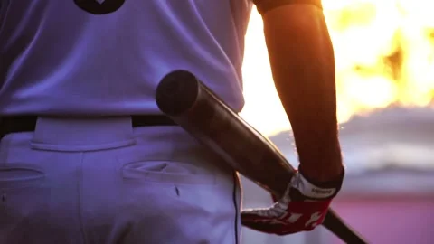 Footage Slow Motion: Baseball player at bat wide Stock Footage 228064557