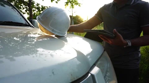 Footage Slow Motion: Electrical maintenance engineer working for the energy  Stock Footage 197800378