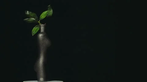 Footage of statue dark background Video stock 149920087