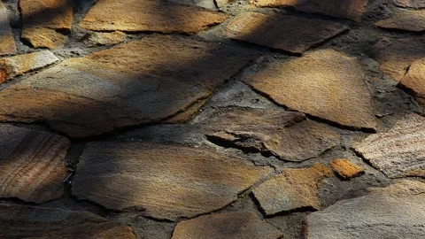 Footage of stone road tree shadow Stock Footage 151262753