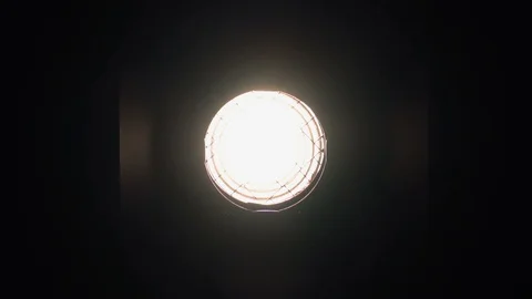 Footage of studio light being turned on and off. Floodlight flashes Stock-Footage 99291012