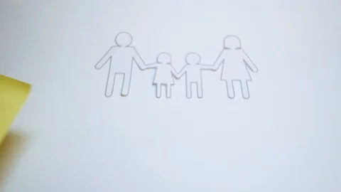 Footage suitable to explain the dramatic and difficult situation of a separation Stock Footage 99338581