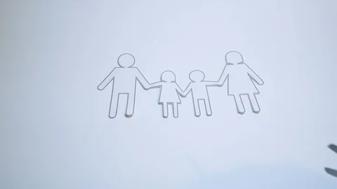 Footage suitable to explain the dramatic and difficult situation of a separation Stock Footage 99340205