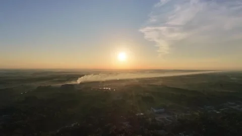 Footage at sunrise Stock Footage 337568423