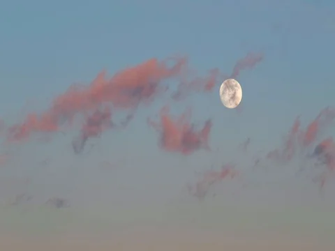 Footage of supermoon. Vídeo Stock 85305071