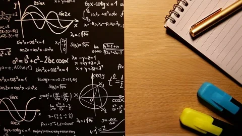 Footage of table notebook pen marker chalk board Stock Footage 131671396