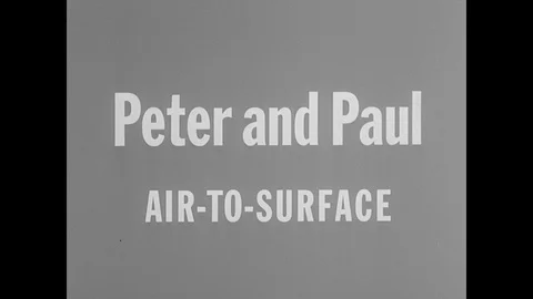 Footage of testing Peter and Paul air to surface rocket Stock Footage 103383779